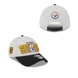 Men's Pittsburgh Steelers Stone Black 2023 NFL Draft 9FORTY Adjustable Hat