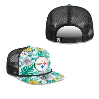 Pittsburgh Steelers White Botanical 9FIFTY Snapback Hat