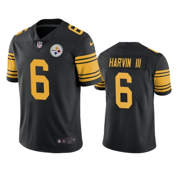 Color Rush Limited Pittsburgh Steelers Pressley Harvin III Black Jersey
