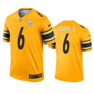 Pittsburgh Steelers Pressley Harvin III Gold Inverted Legend Jersey