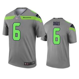 Seattle Seahawks Quandre Diggs Gray Inverted Legend Jersey