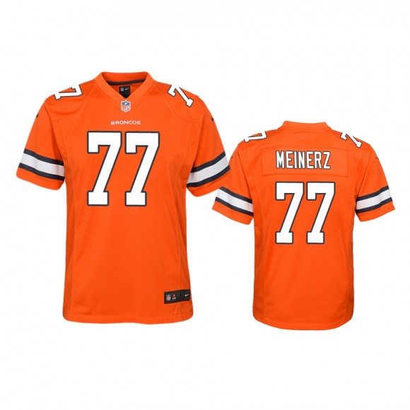 Denver Broncos Quinn Meinerz Orange Color Rush Game Jersey