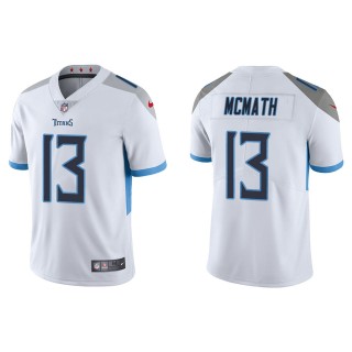 Men's Tennessee Titans Racey McMath White Vapor Limited Jersey