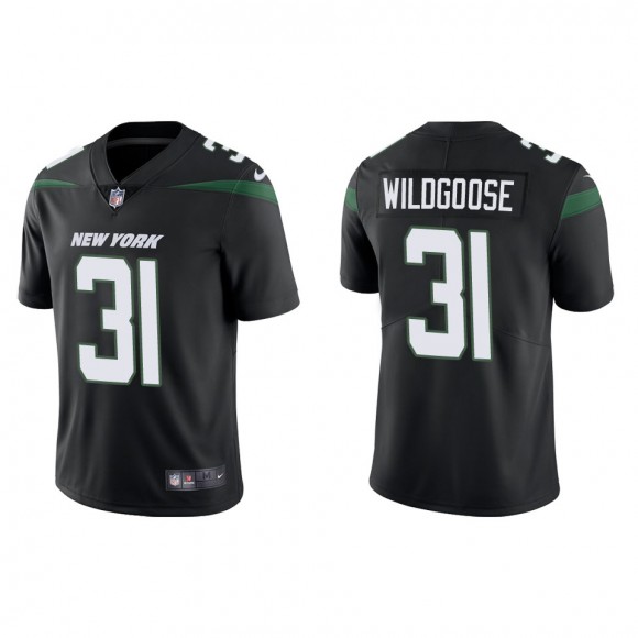 Men's New York Jets Rachad Wildgoose Black Vapor Limited Jersey