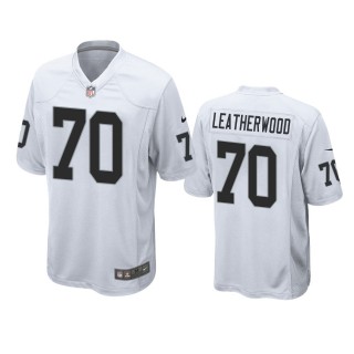 Las Vegas Raiders Alex Leatherwood White 2021 NFL Draft Game Jersey