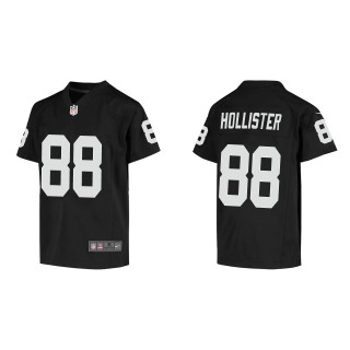 Youth Jacob Hollister Raiders Black Game Jersey