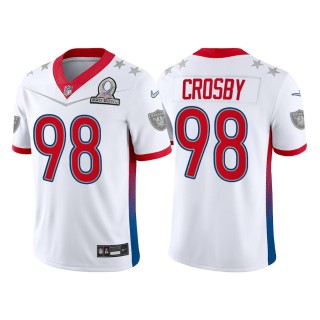 Maxx Crosby Raiders 2022 AFC Pro Bowl Game Jersey White