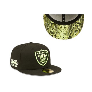 Las Vegas Raiders Summer Pop Yellow 59FIFTY Fitted Hat