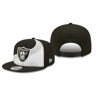 Las Vegas Raiders White Black Wave 9FIFTY Snapback Hat