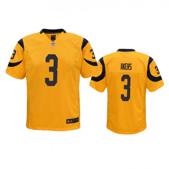 Los Angeles Rams Cam Akers Gold Color Rush Game Jersey