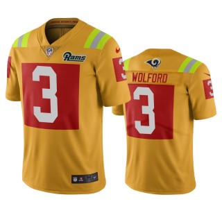 Los Angeles Rams John Wolford Gold City Edition Vapor Limited Jersey