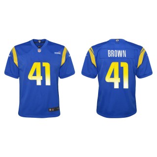 Youth Los Angeles Rams Malcolm Brown Royal Game Jersey