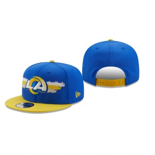 Los Angeles Rams Royal Gold Scribble 9FIFTY Snapback Hat