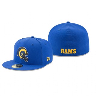 Los Angeles Rams Royal Omaha Classic Logo 59FIFTY Fitted Hat