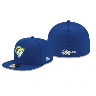 Los Angeles Rams Royal Omaha Ram Head 59FIFTY Fitted Hat