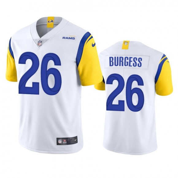 Los Angeles Rams Terrell Burgess White Vapor Limited Jersey