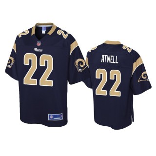 Los Angeles Rams Tutu Atwell Navy Pro Line Jersey - Men's