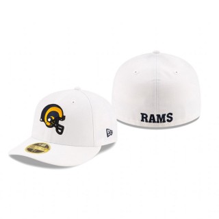 Los Angeles Rams White Omaha Historic Low Profile 59FIFTY Hat
