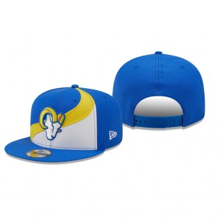 Los Angeles Rams White Royal Wave 9FIFTY Snapback Hat