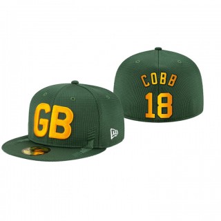 Green Bay Packers Randall Cobb Green 2021 NFL Sideline Alt Logo Hat