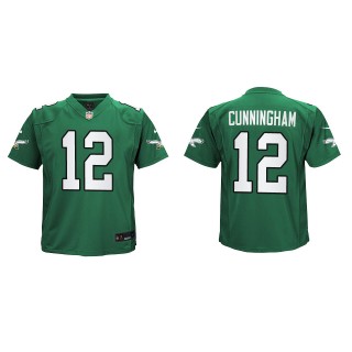Randall Cunningham Youth Eagles Kelly Green Alternate Game Jersey