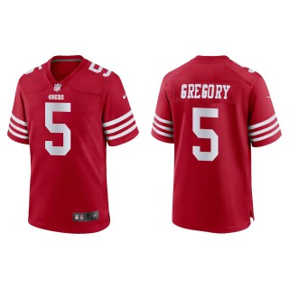 49ers Randy Gregory Scarlet Game Jersey