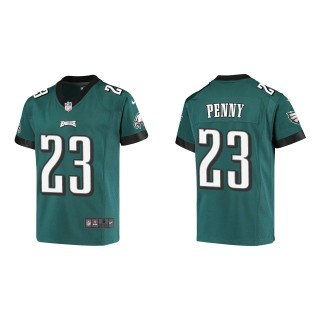 Youth Eagles Rashaad Penny Midnight Green Game Jersey