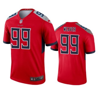 Tennessee Titans Rashad Weaver Red Inverted Legend Jersey