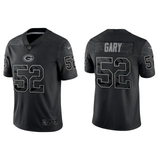 Rashan Gary Green Bay Packers Black Reflective Limited Jersey