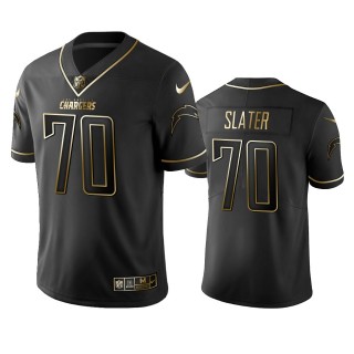 Rashawn Slater Chargers Black Golden Edition Vapor Limited Jersey
