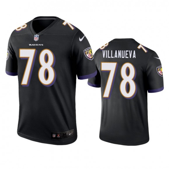 Baltimore Ravens Alejandro Villanueva Black Legend Jersey