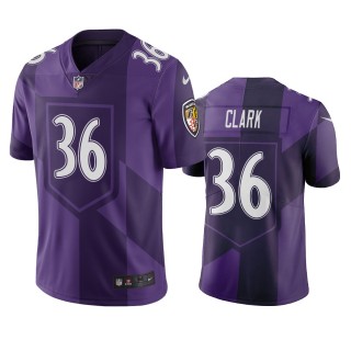 Baltimore Ravens Chuck Clark Purple City Edition Vapor Limited Jersey