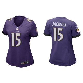 Women's Baltimore Ravens DeSean Jackson Purple Game Jersey