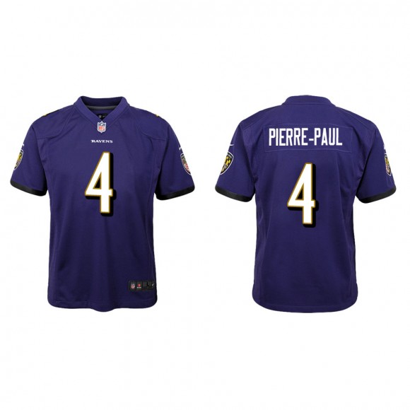 Youth Baltimore Ravens Jason Pierre-Paul Purple Game Jersey