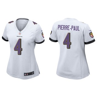 Women's Baltimore Ravens Jason Pierre-Paul White Game Jersey