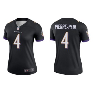 Women's Baltimore Ravens Jason Pierre-Paul Black Legend Jersey