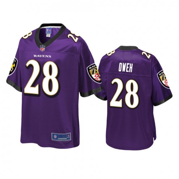 Baltimore Ravens Jayson Oweh Purple Pro Line Jersey - Men's