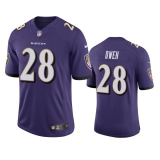 Baltimore Ravens Jayson Oweh Purple 2021 NFL Draft Vapor Limited Jersey