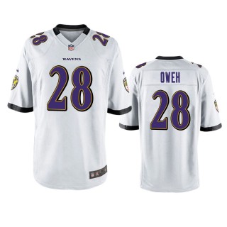 Baltimore Ravens Jayson Oweh White 2021 NFL Draft Game Jersey