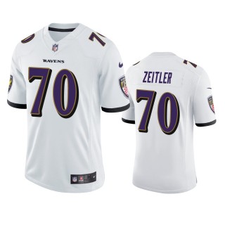 Baltimore Ravens Kevin Zeitler White Vapor Limited Jersey
