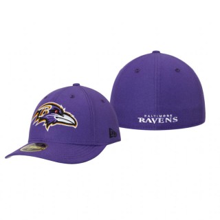 Baltimore Ravens Purple Omaha Low Profile 59FIFTY Structured Hat