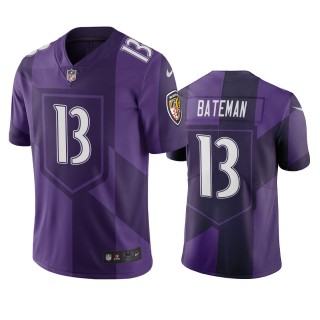 Baltimore Ravens Rashod Bateman Purple City Edition Vapor Limited Jersey