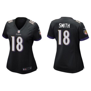 Women's Baltimore Ravens Roquan Smith Black Game Jersey