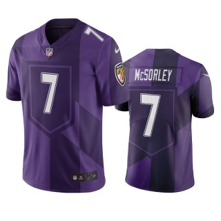 Baltimore Ravens Trace McSorley Purple City Edition Vapor Limited Jersey