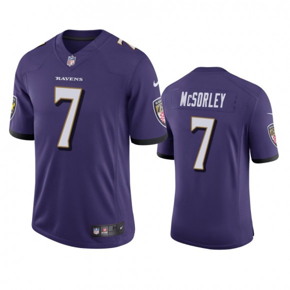 Trace McSorley Baltimore Ravens Purple Vapor Limited Jersey