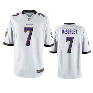 Baltimore Ravens Trace McSorley White Game Jersey