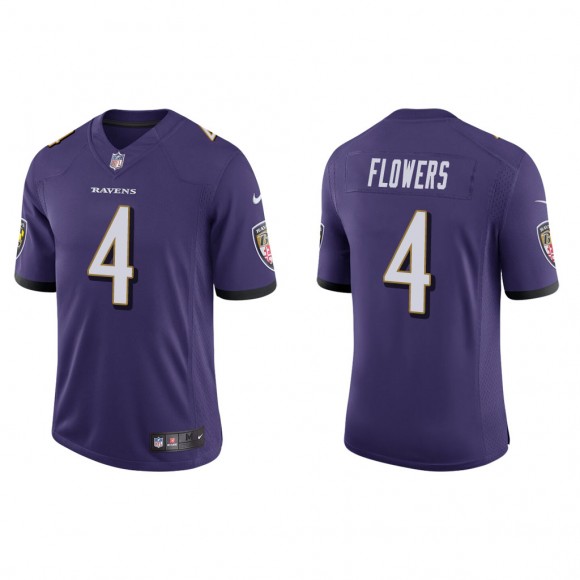 Zay Flowers Purple 2023 NFL Draft Vapor Limited Jersey