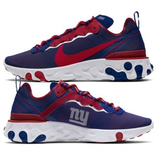 Unisex Nike React Element 55 New York Giants Royal Shoes