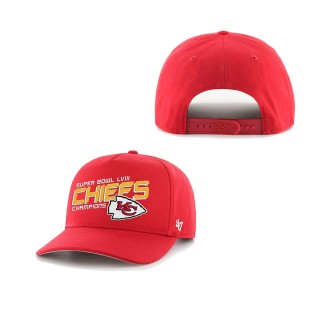 Chiefs Red Super Bowl LVIII Champions Hitch Adjustable Hat