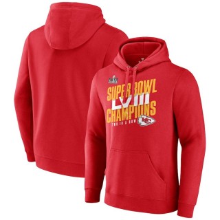 Chiefs Red Super Bowl LVIII Champions Iconic Victory Pullover Hoodie